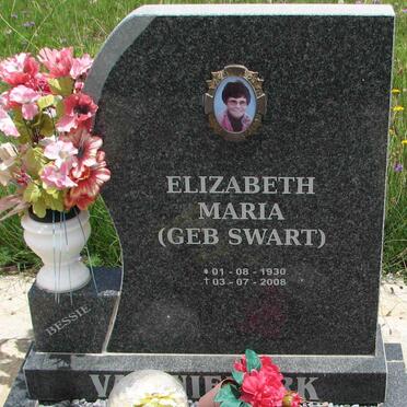 NIEKERK Elizabeth Maria, van nee SWART 1930-2008