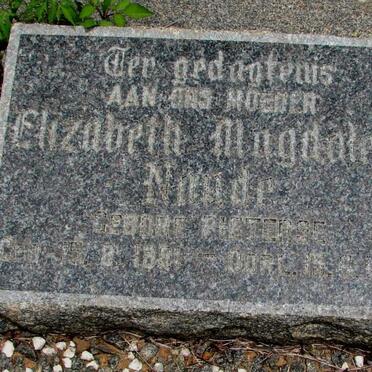 NAUDE Elizabeth Magdalena nee PIETERSE 1891-1945