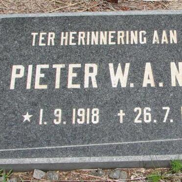 NEL Pieter W.A. 1918-1983