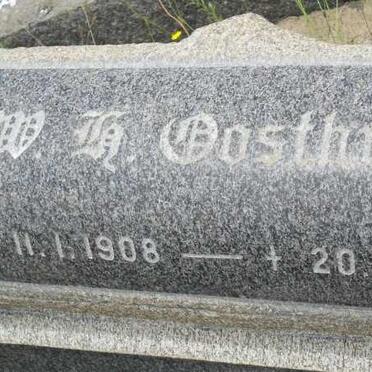 OOSTHUIZEN W.H. 1908-1979