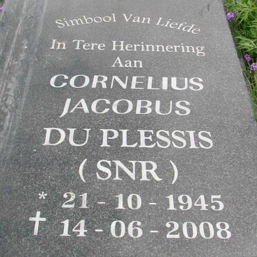 PLESSIS Cornelius Jacobus, du 1945-2008