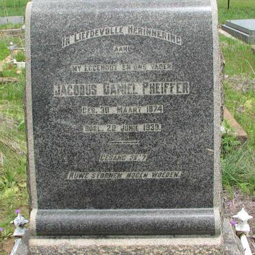 PHEIFFER Jacobus Daniel 1874-1939