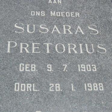 PRETORIUS Susara S. 1903-1988