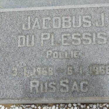 PLESSIS Jacobus J., du 1968-1968