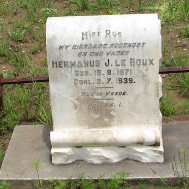 ROUX Hermanus J., le 1871-1939