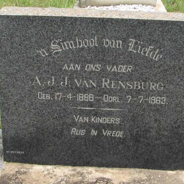 RENSBURG A.J.J., van 1888-1963