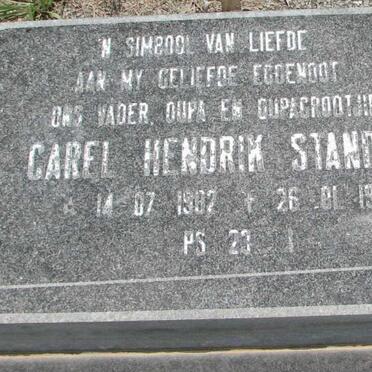 STANDER Carel Hendrik 1902-1995
