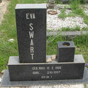 SWART Eva nee KRIEL 1906-1997