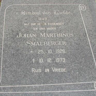 SMALBERGER Johan Marthinus 1926-1973
