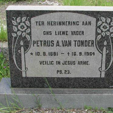 TONDER Petrus A., van 1881-1964