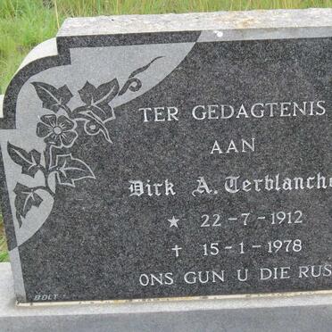 TERBLANCHE Dirk A. 1912-1978
