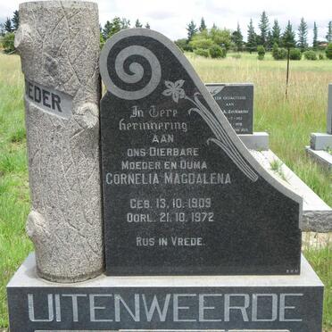 UITENWEERDE Cornelia Magdalena 1909-1972