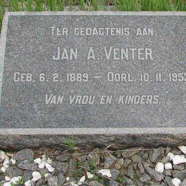 VENTER Jan A. 1889-1953