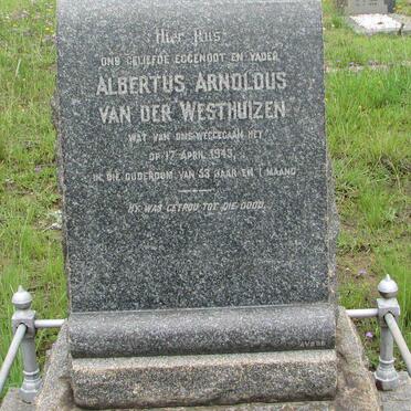 WESTHUIZEN Albertus Arnoldus, van der -1943