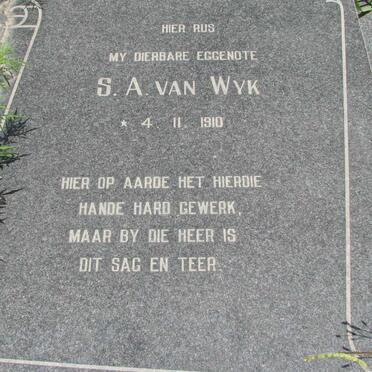 WYK S.A., van 1910-