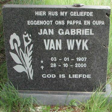 WYK Jan Gabriel, van 1907-2000