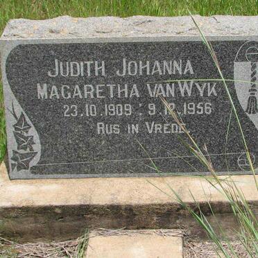 WYK Judith Johanna Magaretha, van 1909-1956