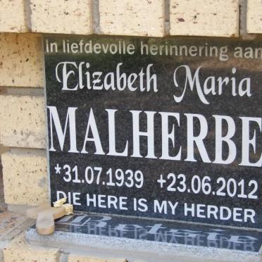 MALHERBE Elizabeth Maria 1939-2012