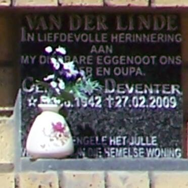 LINDE Gert Van Deventer, van der 1942-2009