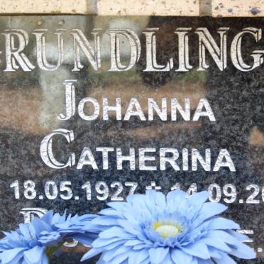 GRUNDLINGH Johanna Catherina 1927-2013