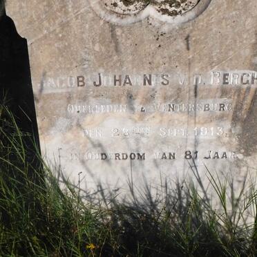 BERGH Jacob Johannes, v.d. -1913