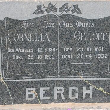 BERGH Oeloff 1871-1937 &amp; Cornelia WESSELS 1887-1955