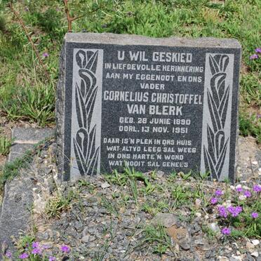 BLERK Cornelius Christoffel, van 1890-1951