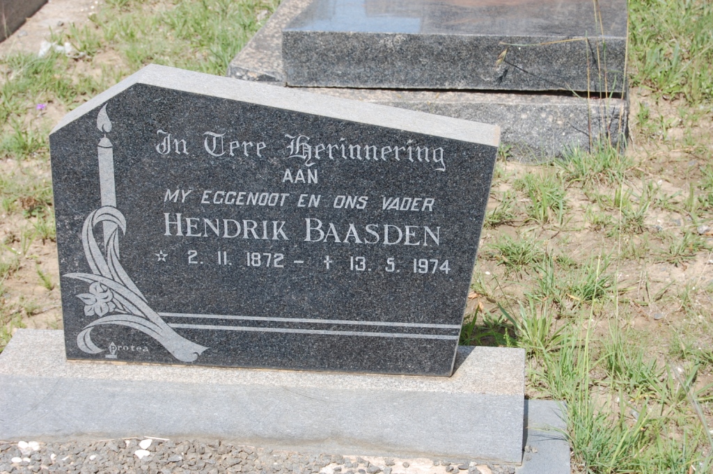 BAASDEN Hendrik 1872-1974