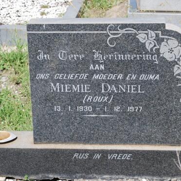DANIEL Miemie nee ROUX 1930-1977