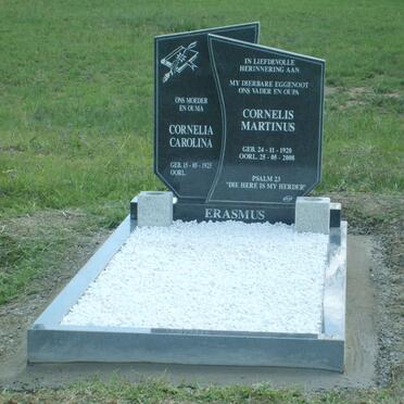 ERASMUS Cornelis Martinus 1920-2008 &amp; Cornelia Carolina 1925-
