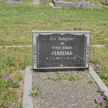 FERREIRA Petrus Hendrik 1901-1979