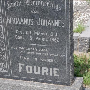 FOURIE Hermanus Johannes 1910-1957