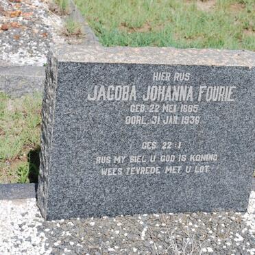 FOURIE Jacoba Johanna 1885-1936