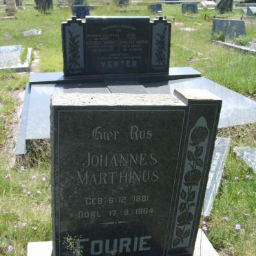 FOURIE Johannes Marthinus 1881-1964