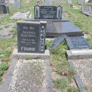 FOURIE Johannes Marthinus 1881-1964 &amp; Johanna Margrietha Catharina NEL 1885-1955