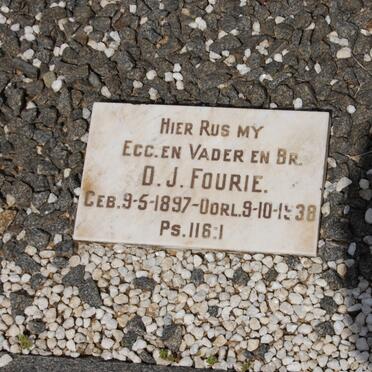 FOURIE D.J. 1897-1938