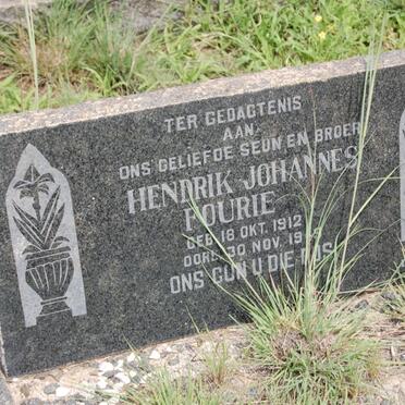 FOURIE Hendrik Johannes 1912-19?9