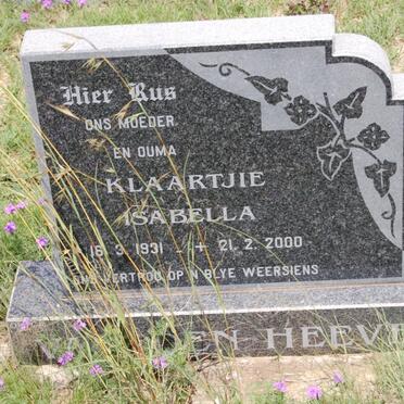 HEEVER Klaartjie Isabella, van den 1931-2000