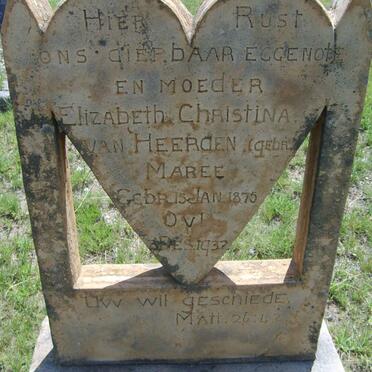 HEERDEN Elizabeth Christina, van nee MAREE 1875-1932