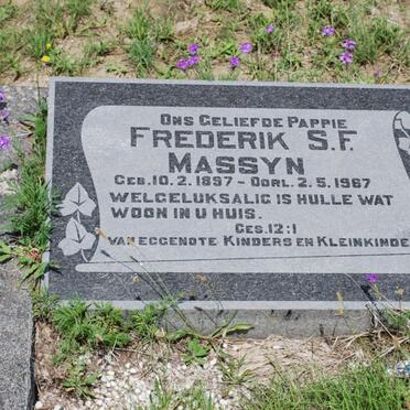 MASSYN Frederik S.F. 1897-1967