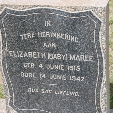 MAREE Elizabeth 1915-1942