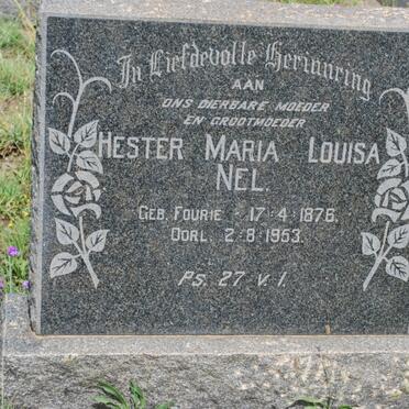 NEL Hester Maria Louisa nee FOURIE 1876-1953