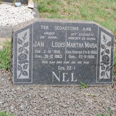 NEL Jan Louis 1881-1963 &amp; Martha Maria VENTER 1886-1956