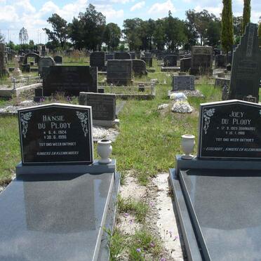 PLOOY Hansie, du 1924-1996 &amp; Joey BARNARD 1925-1986