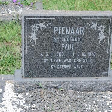 PIENAAR Paul 1883-1970
