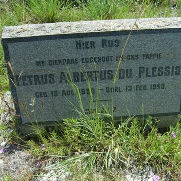 PLESSIS Petrus Albertus, du 1890-1949