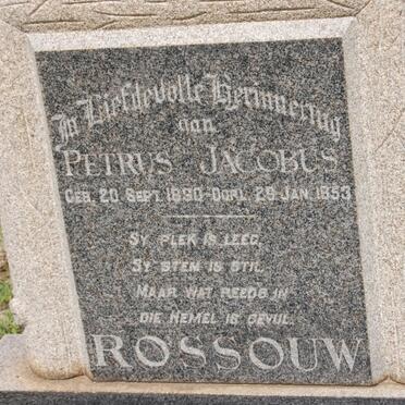 ROSSOUW Petrus Jacobus 1890-1953
