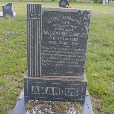 SCHOLTZ David Amandus 1912-1950