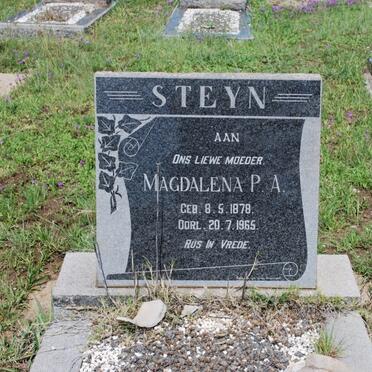 STEYN Magdalena P.A. 1878-1965