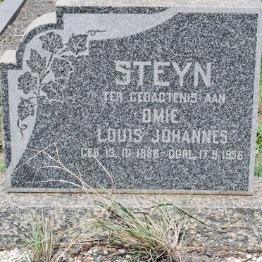 STEYN Louis Johannes 1886-1956